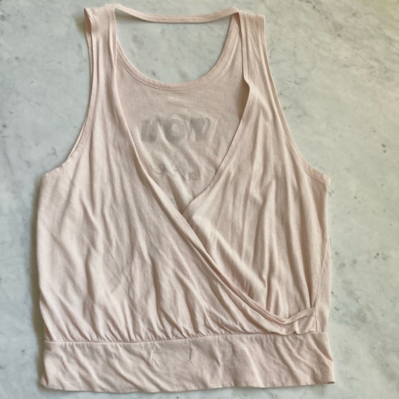 Spiritual Gangster Pink Gold Sleeveless Relaxed Tank Top - Picture 2 of 3
